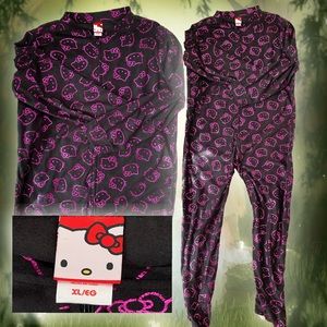 hello kitty onesie pajamas footsies y2k